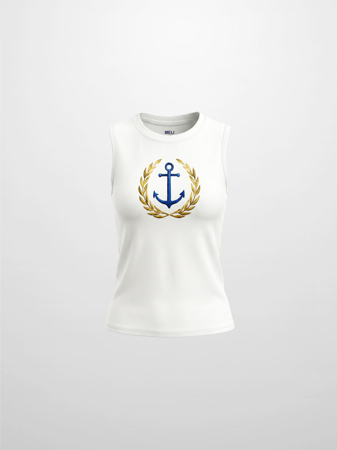 Sleeveless Tee-Sailor Emblem