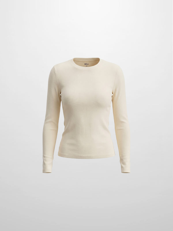 CLASSIC TEE LONG SLEEVE-IVORY