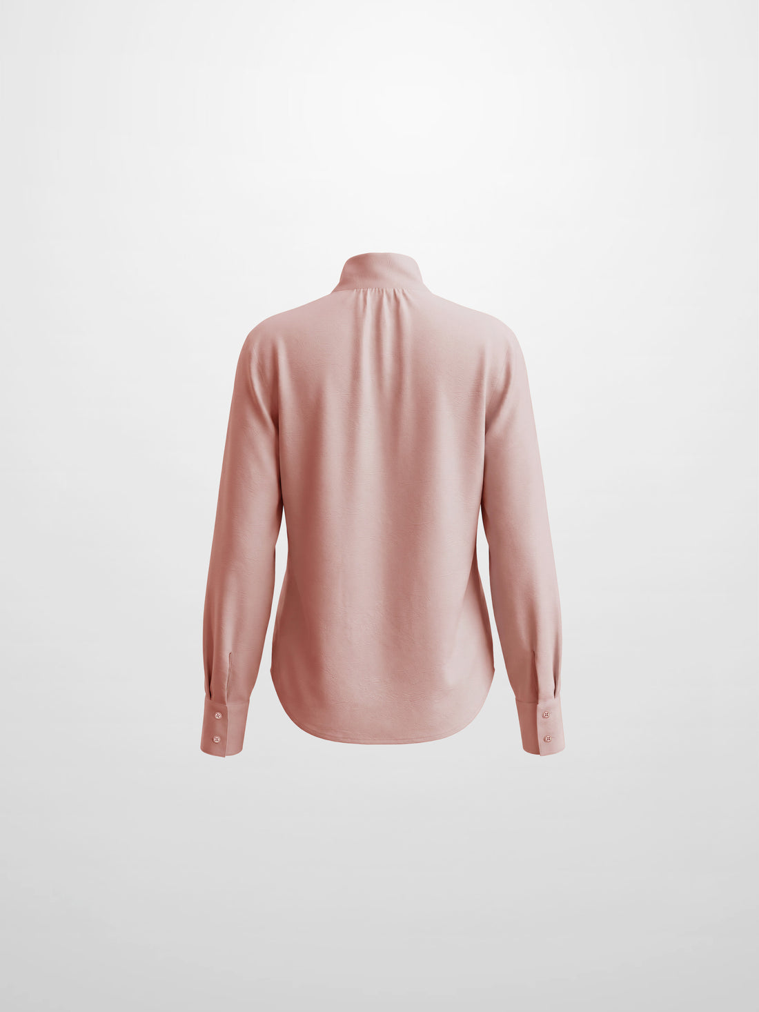 Fringe Bow Blouse-Pink
