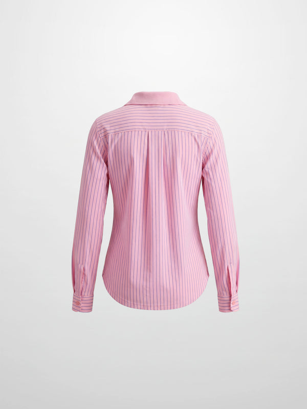 Shirt Back Polo T-Shirt-Pink