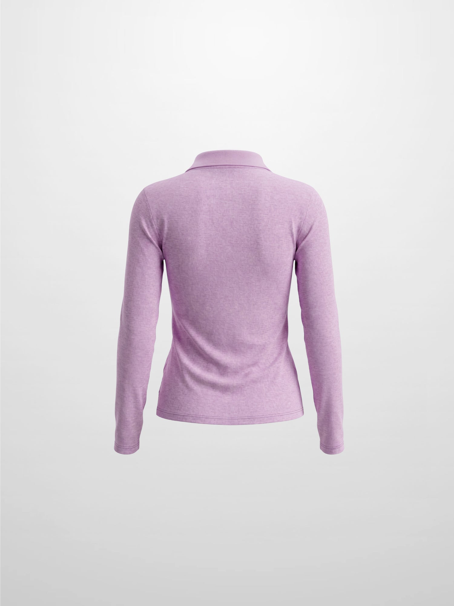 Heathered Collared Tee-Lavender