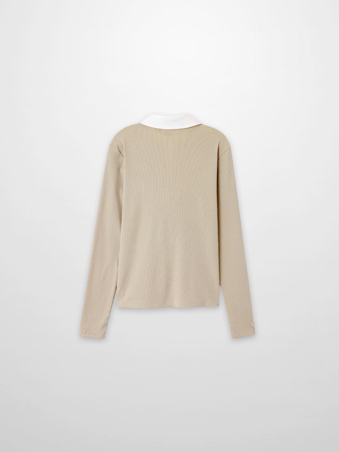 White Collar Polo-Tan