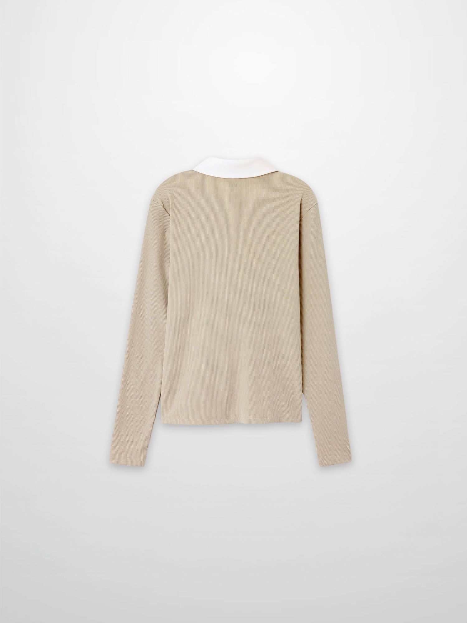 White Collar Polo-Tan