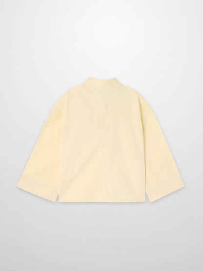 Cotton Crop Blouse-Yellow