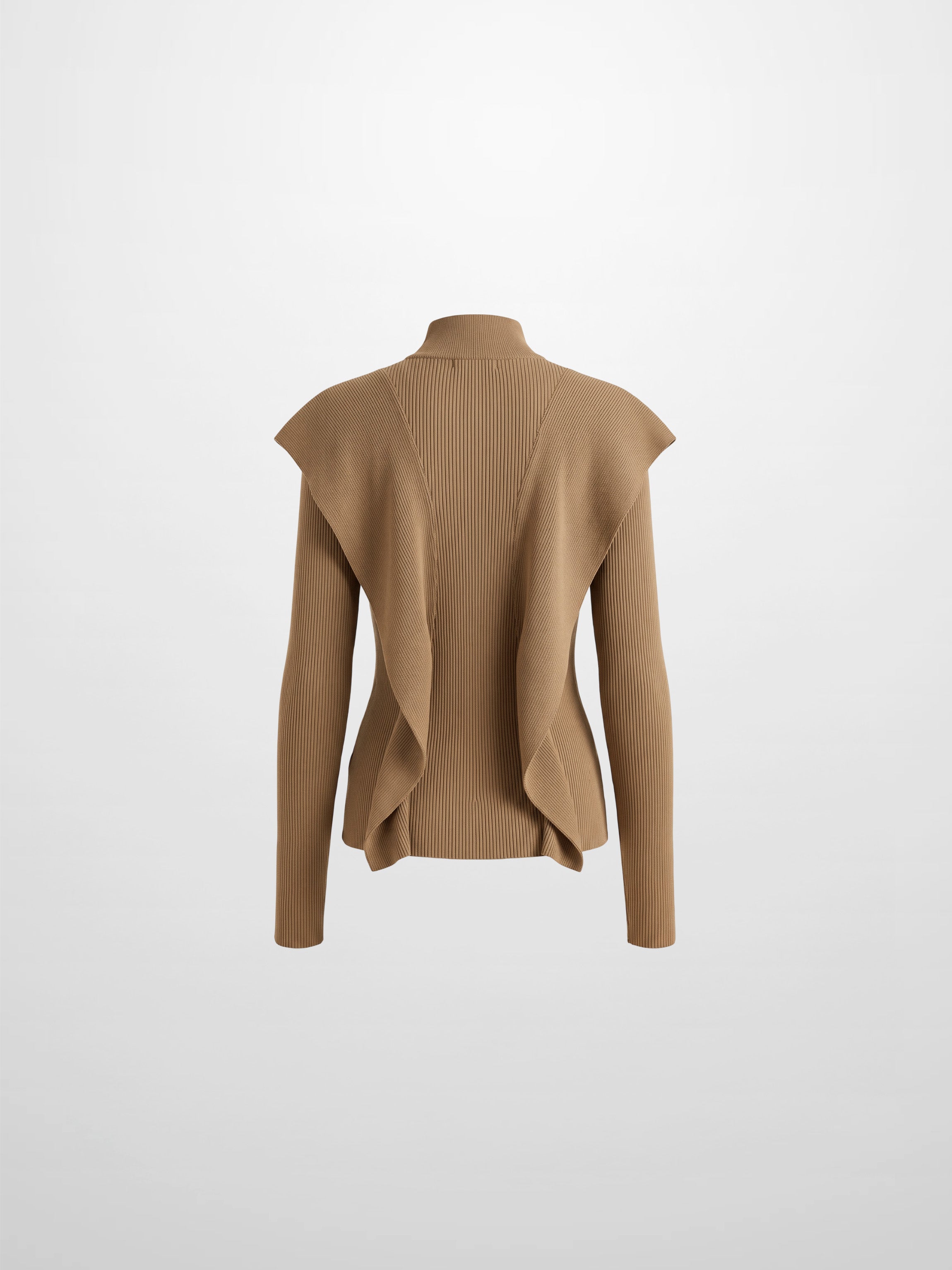 Side Ruffle Sweater - Latte