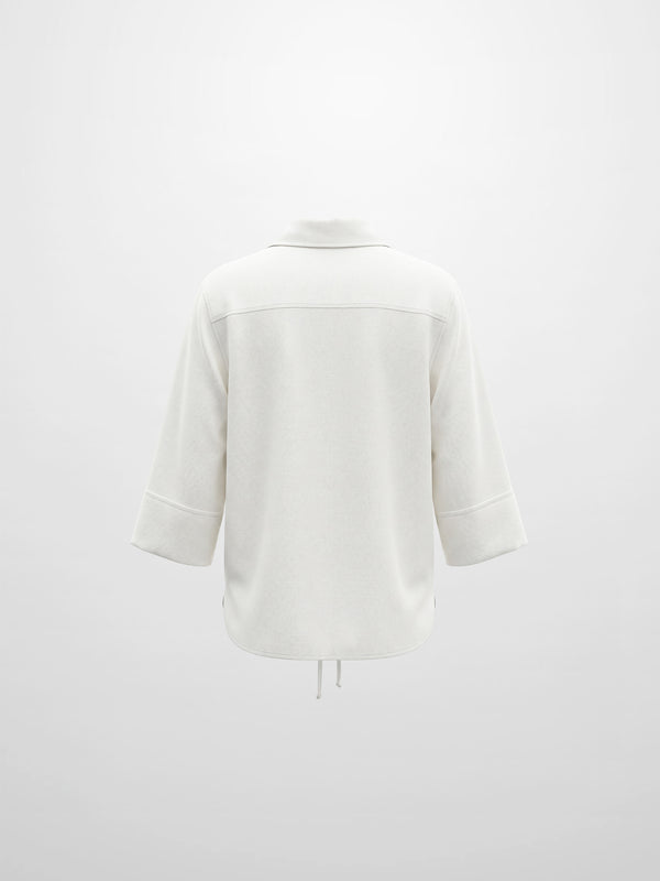 Tie Back Blouse-White