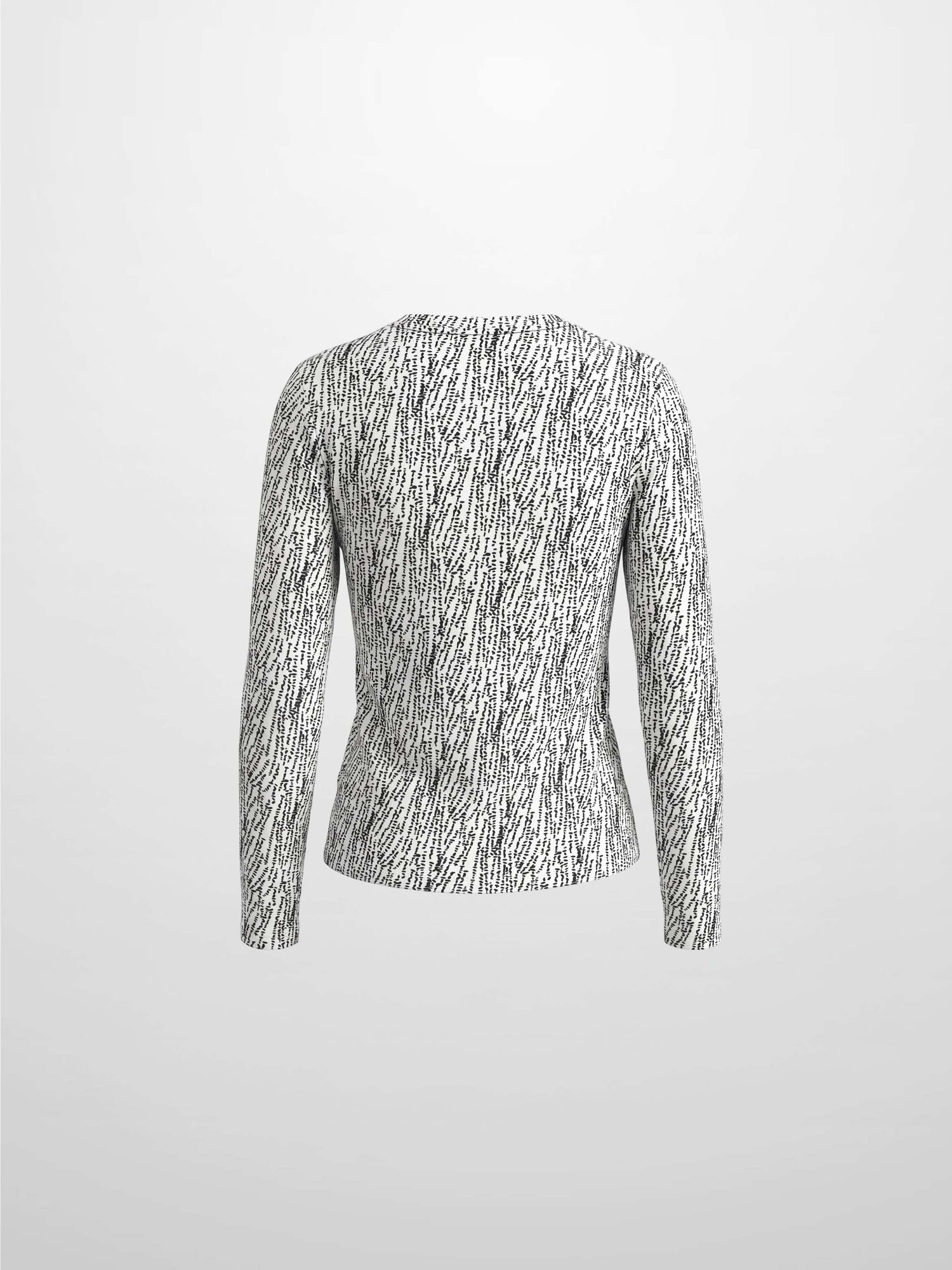 Basic Printed T-shirt-Black and White Speckled