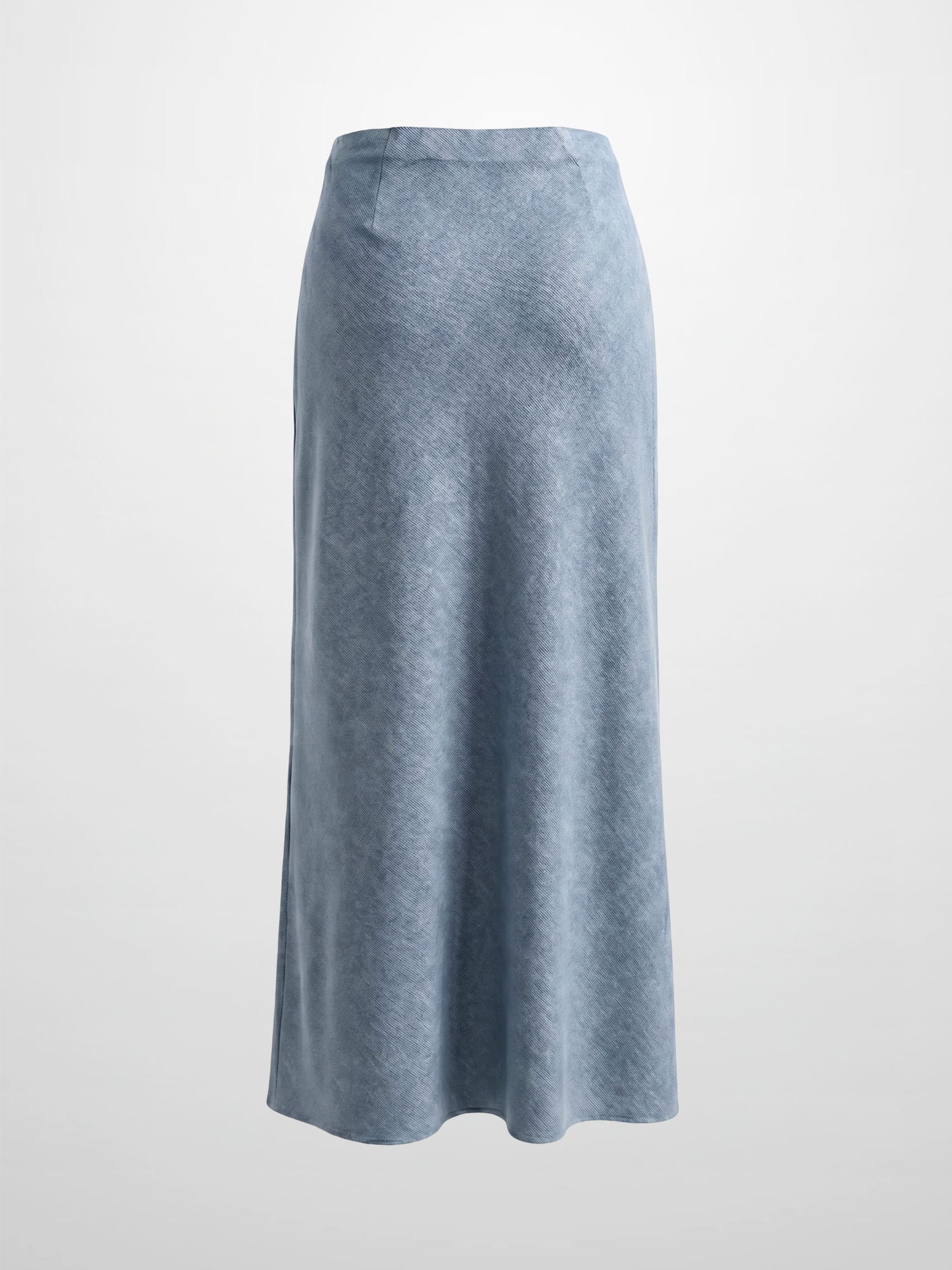 Classic Denim Skirt 37"-Light Blue