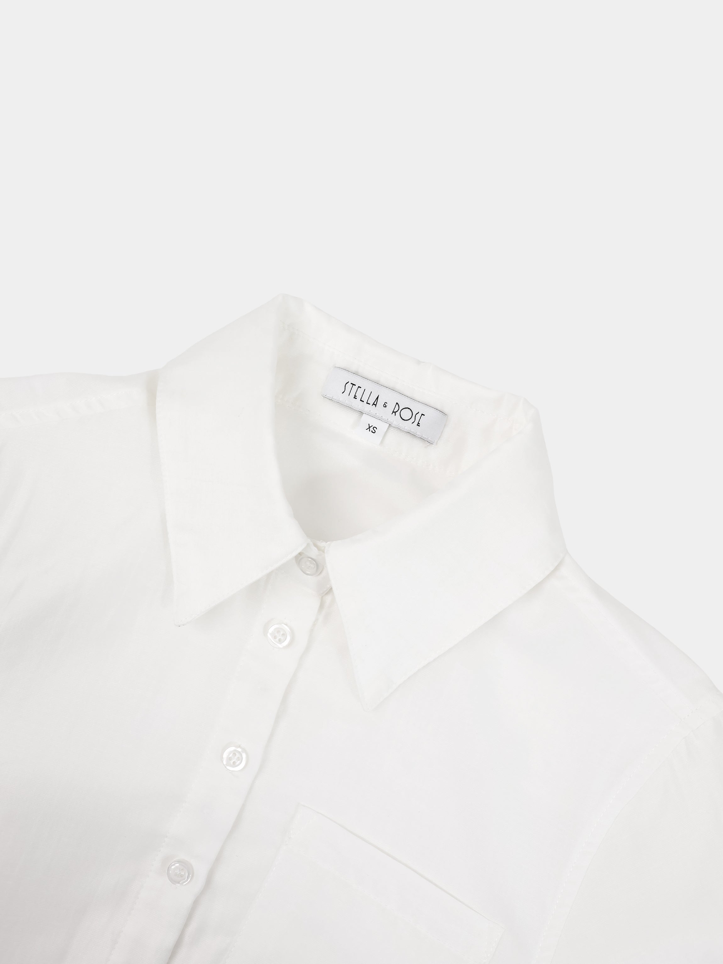 Tie Back Blouse-White