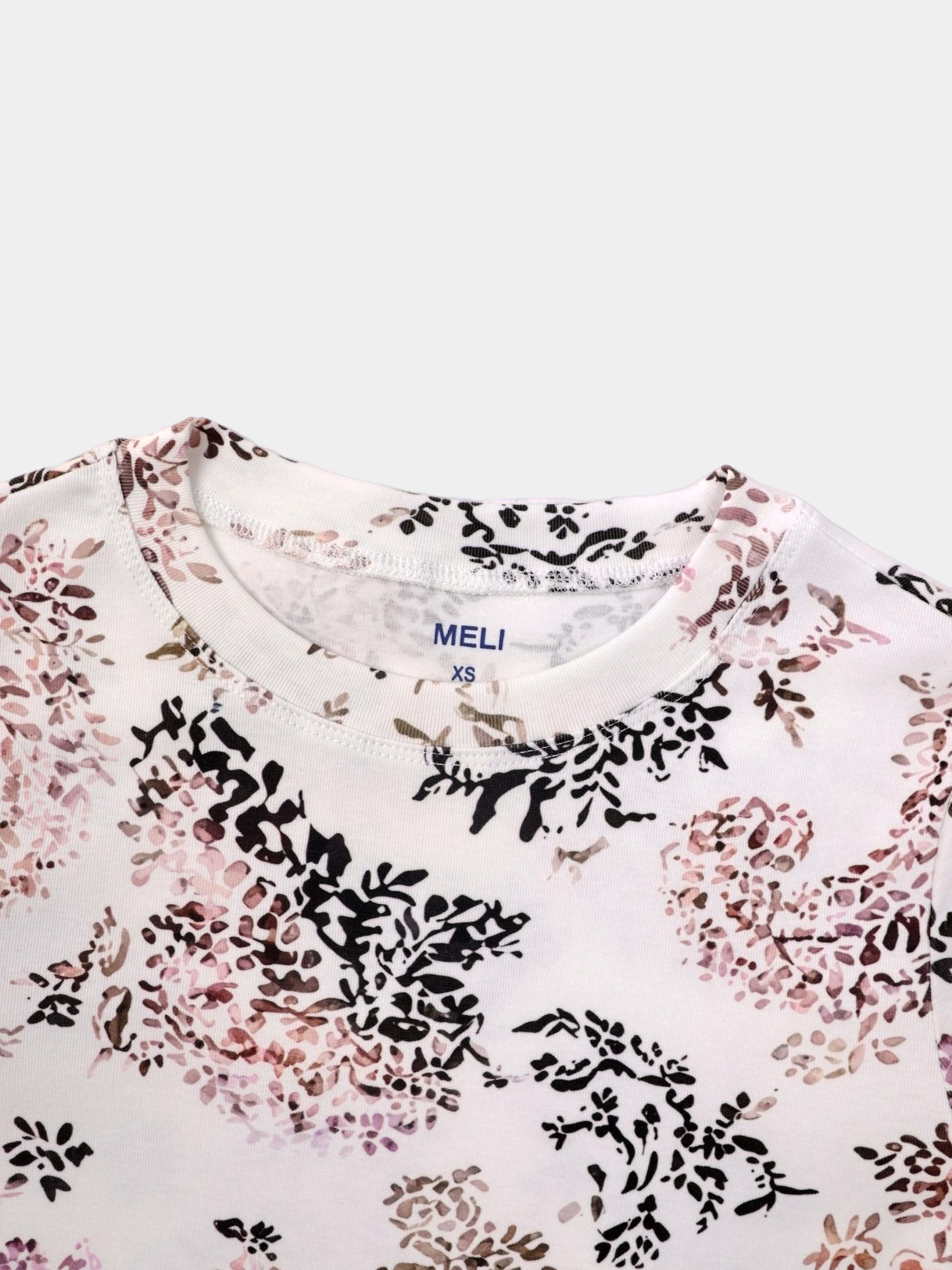 Basic Printed T-shirt-Floral Bunch