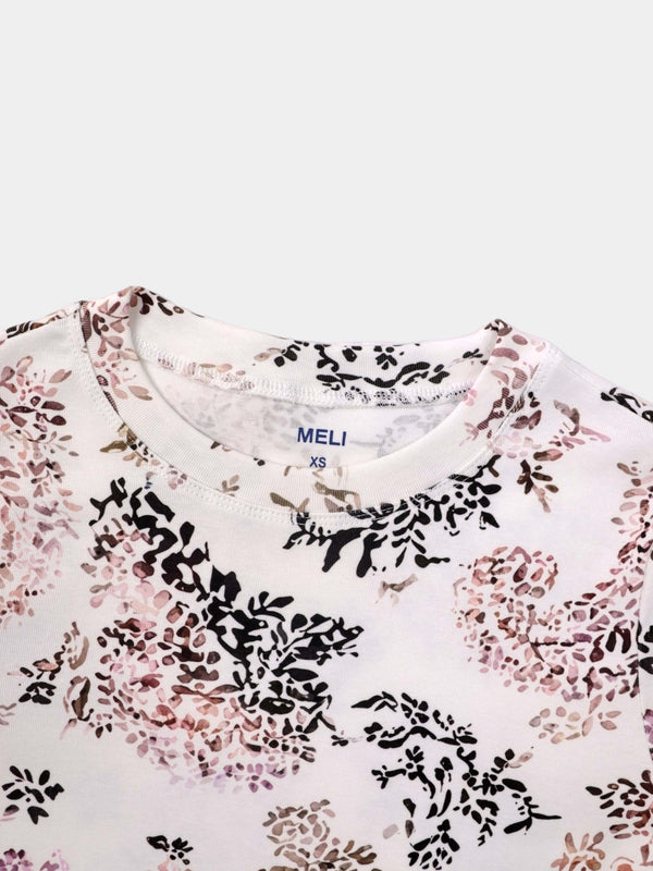 Basic Printed T-shirt-Floral Bunch