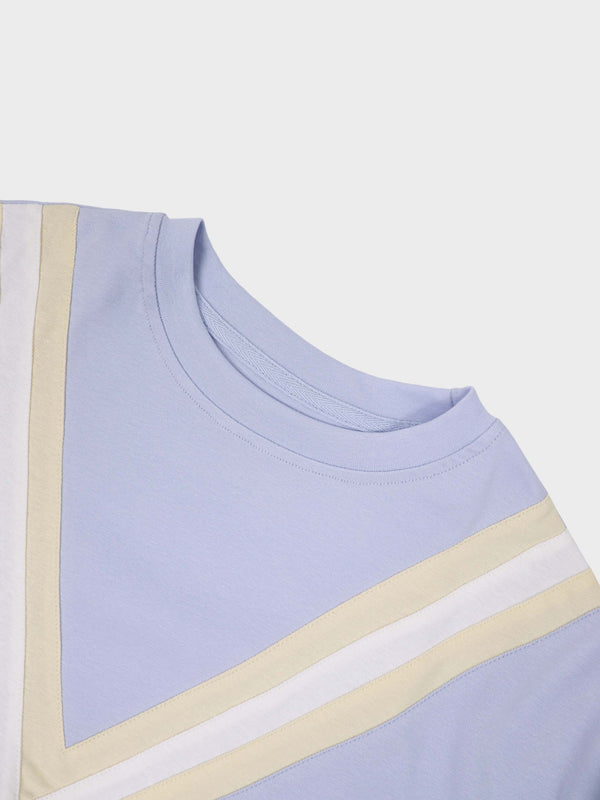 Varsity Bomber-Light Blue/Yellow