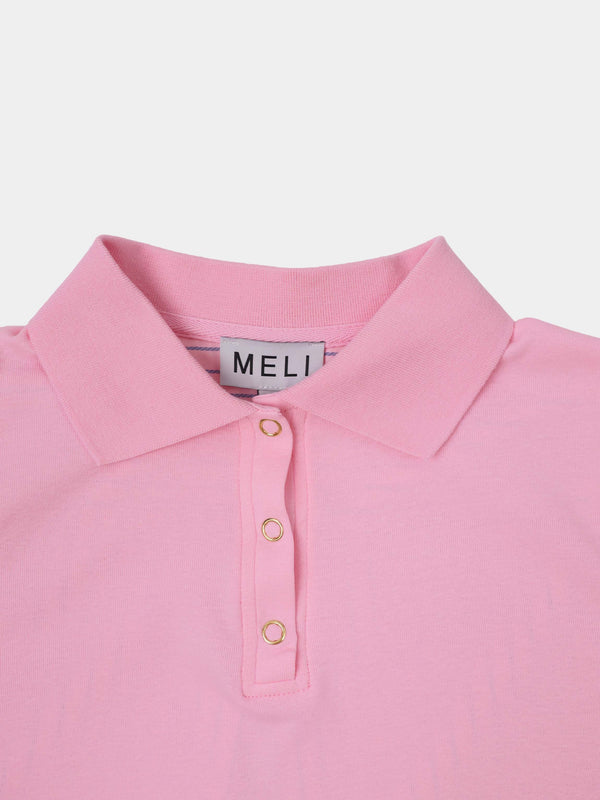 Shirt Back Polo T-Shirt-Pink
