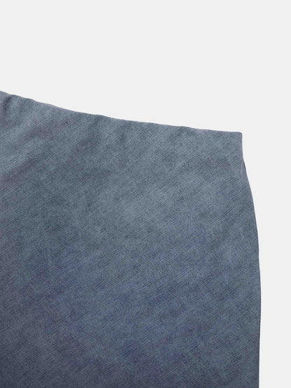 Classic Denim Skirt 37"-Light Blue