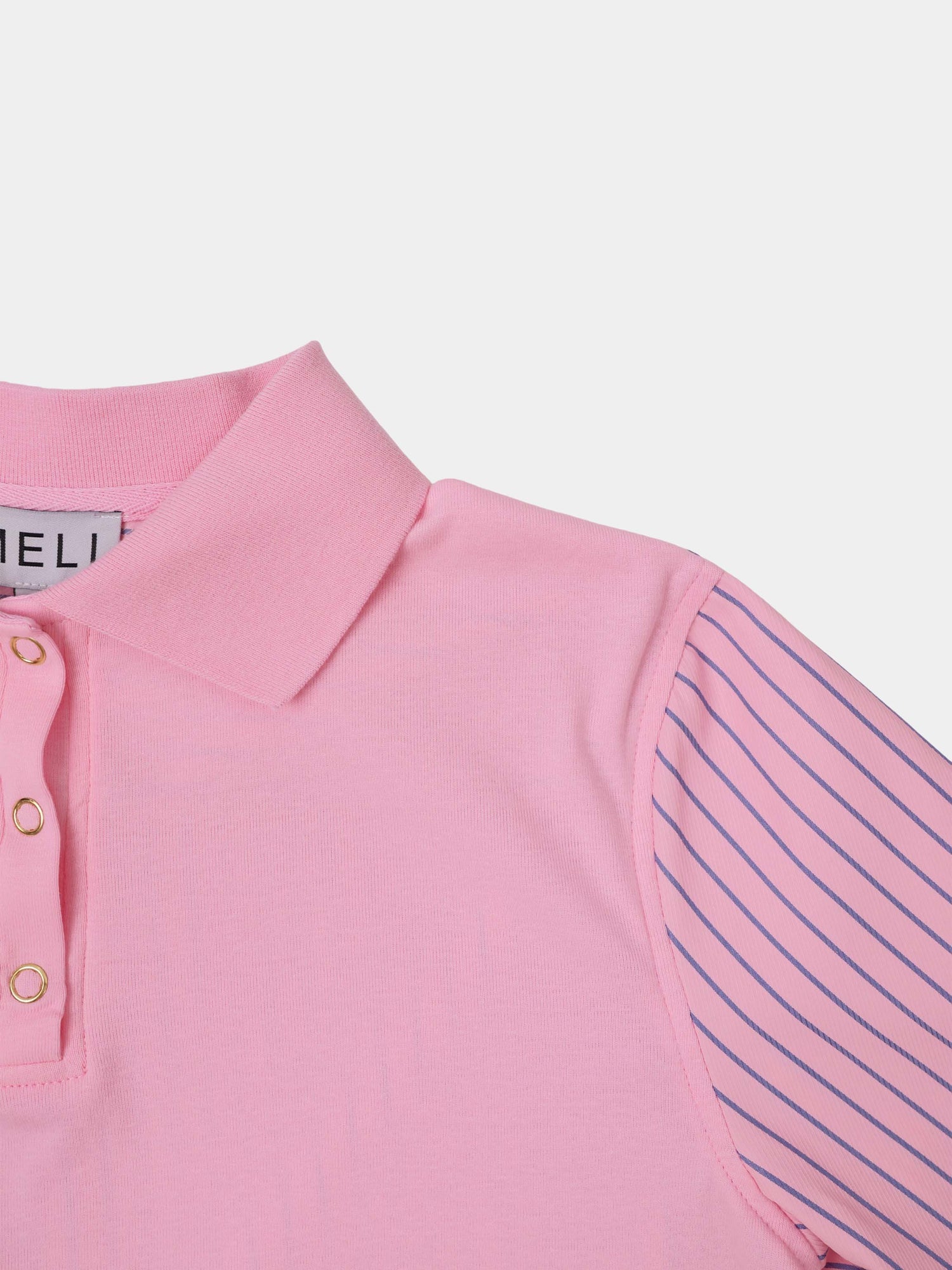 Shirt Back Polo T-Shirt-Pink