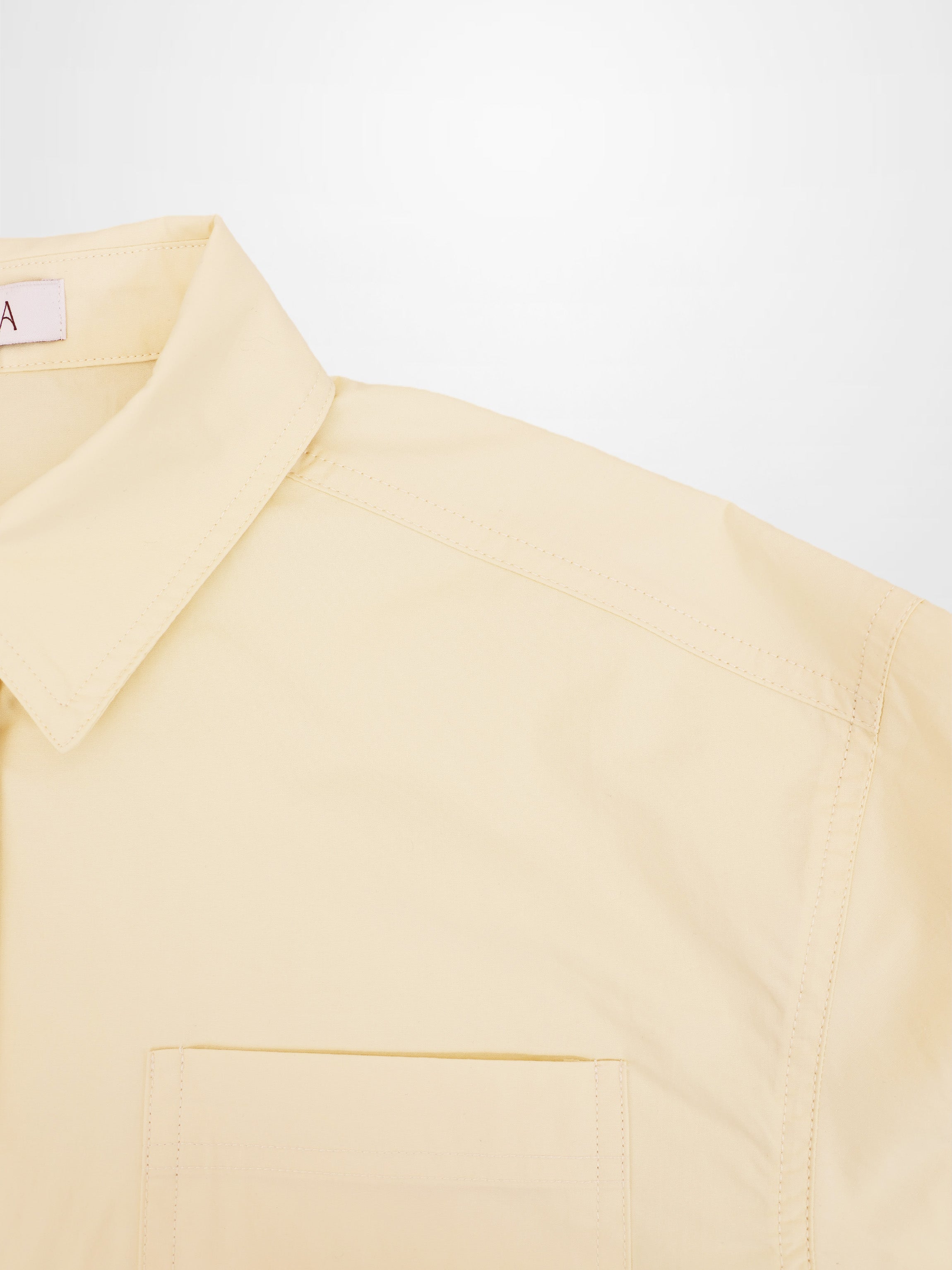 Cotton Crop Blouse-Yellow