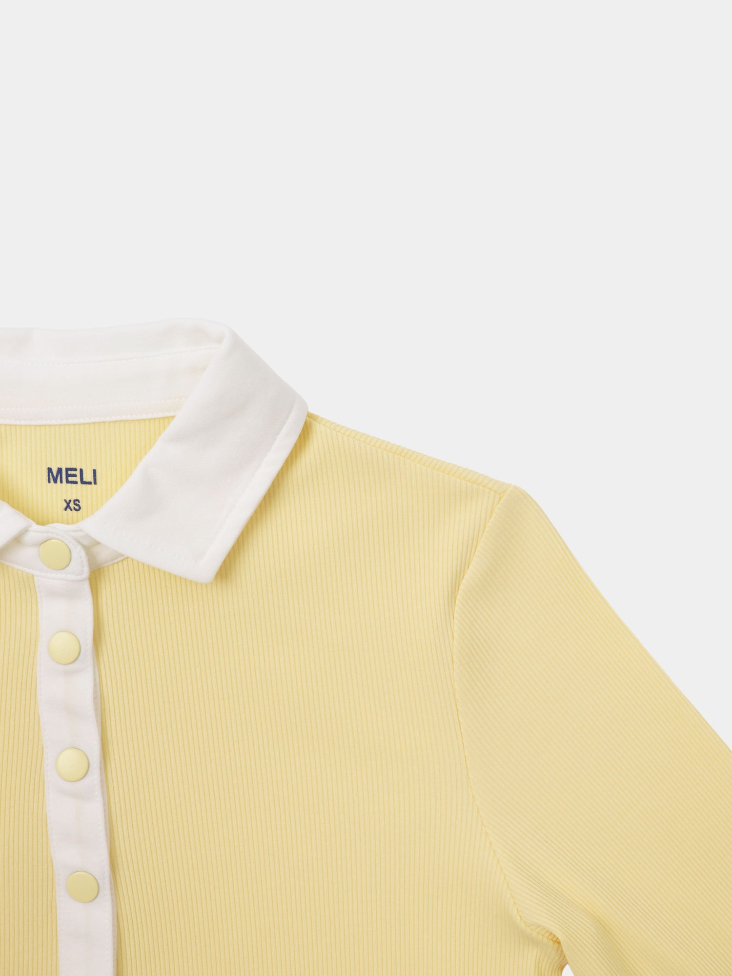 White Collar Polo-Butter Yellow