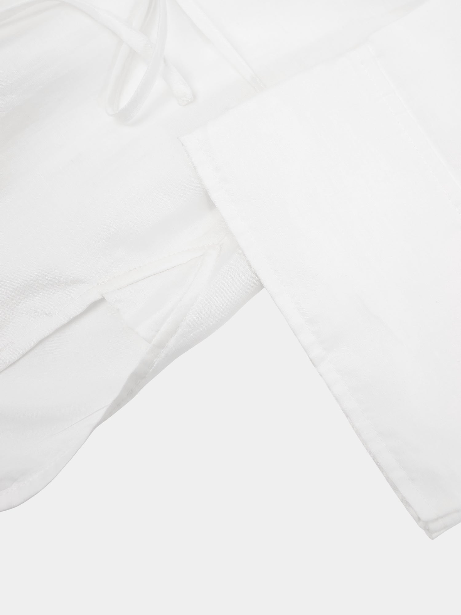 Tie Back Blouse-White