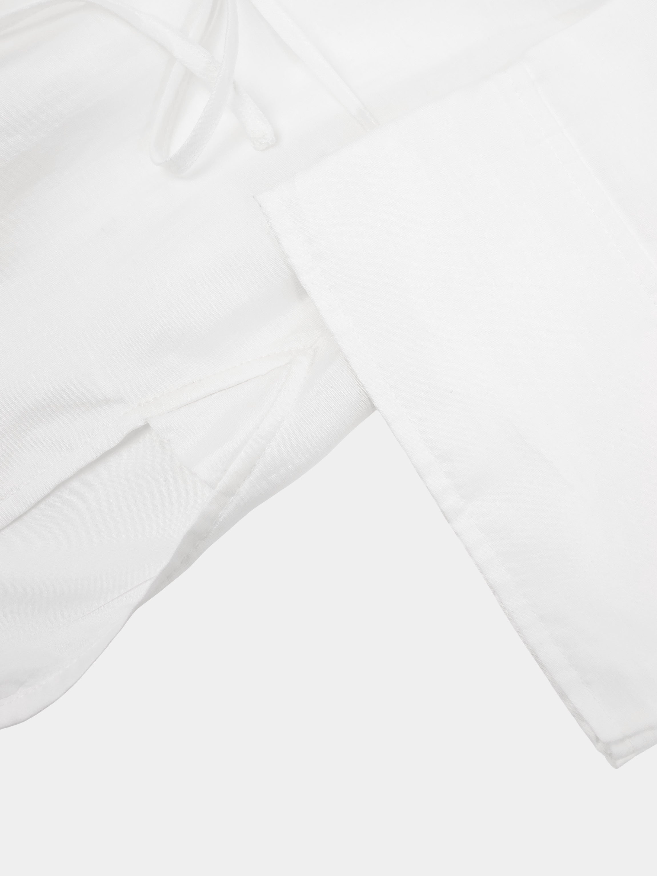 Tie Back Blouse-White