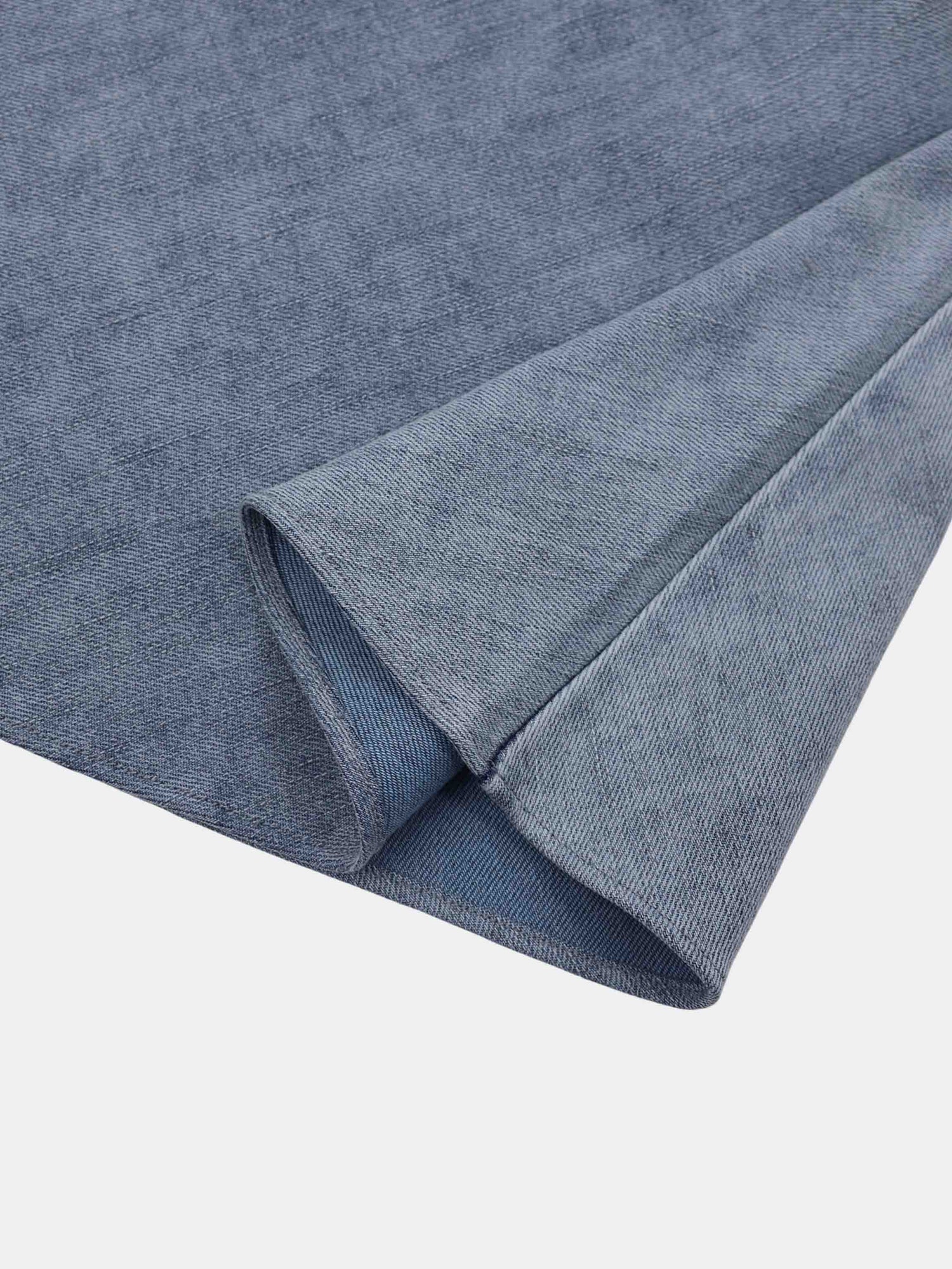 Classic Denim Skirt 37"-Light Blue