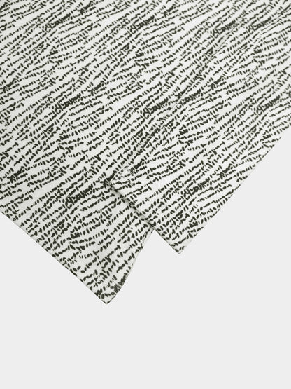 Basic Printed T-shirt-Black and White Speckled