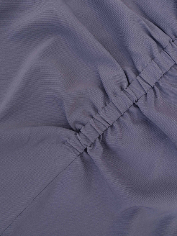 SIDE RUCHED SKIRT-BLUE