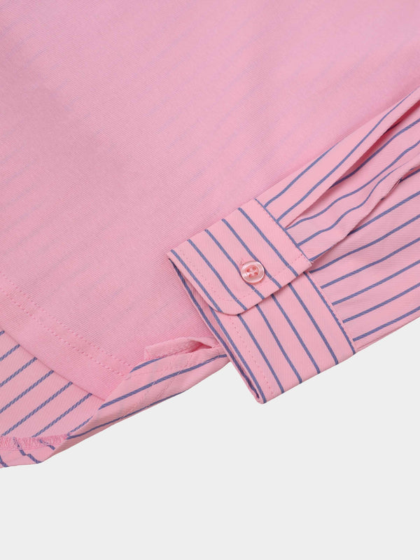 Shirt Back Polo T-Shirt-Pink