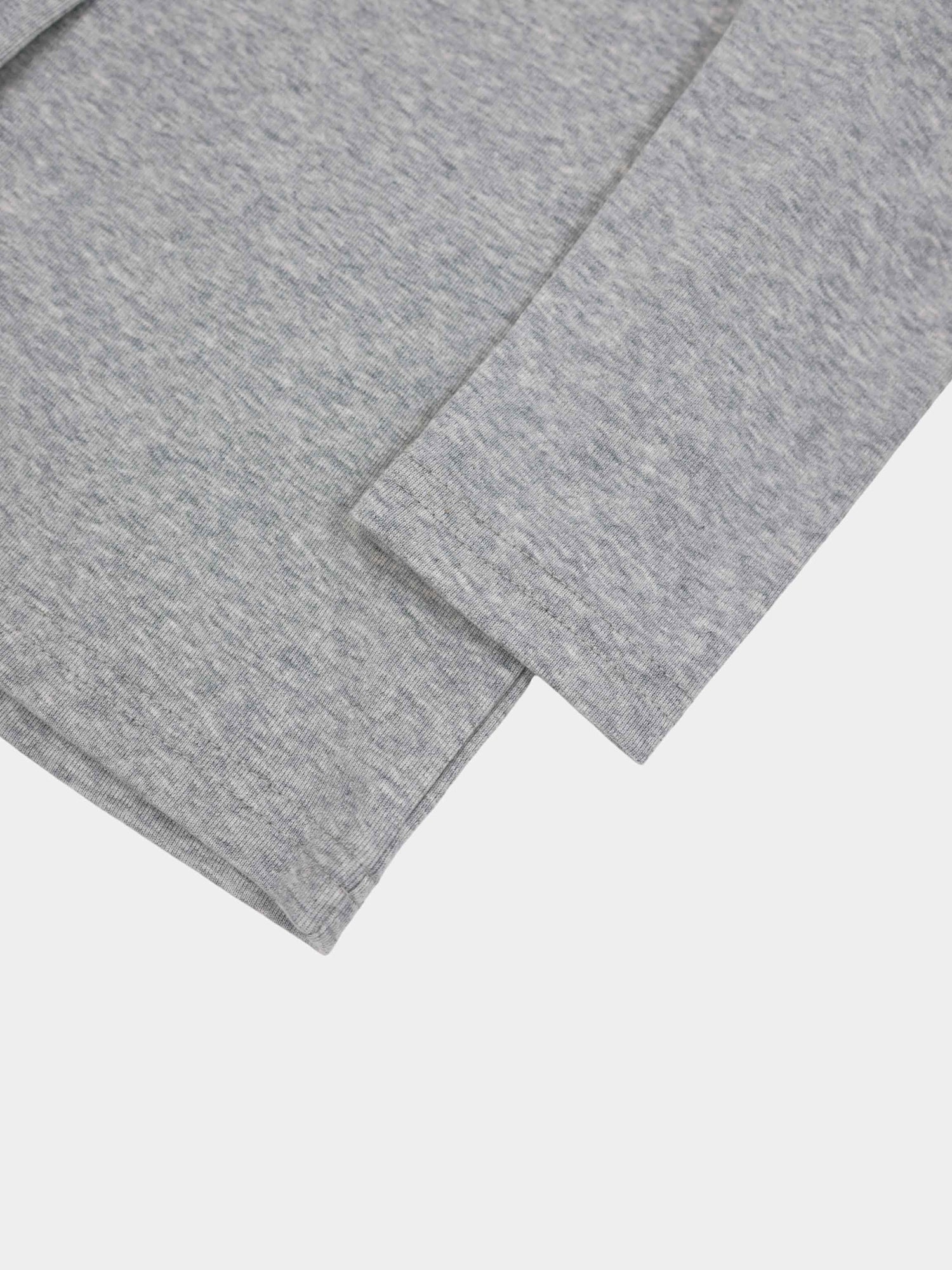 Crop T-Shirt Cardigan-Heathered Grey