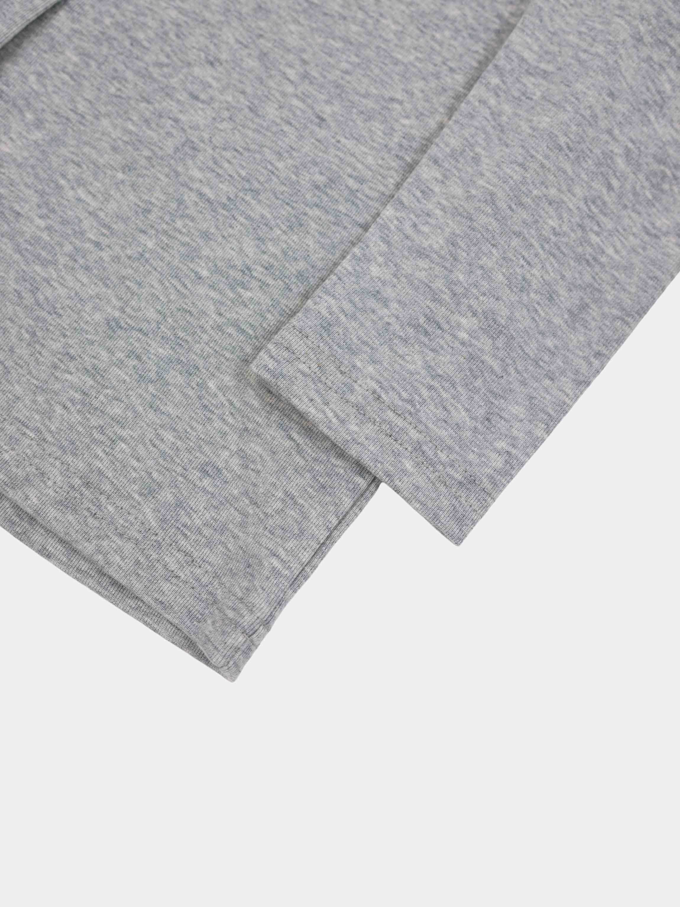Crop T-Shirt Cardigan-Heathered Grey