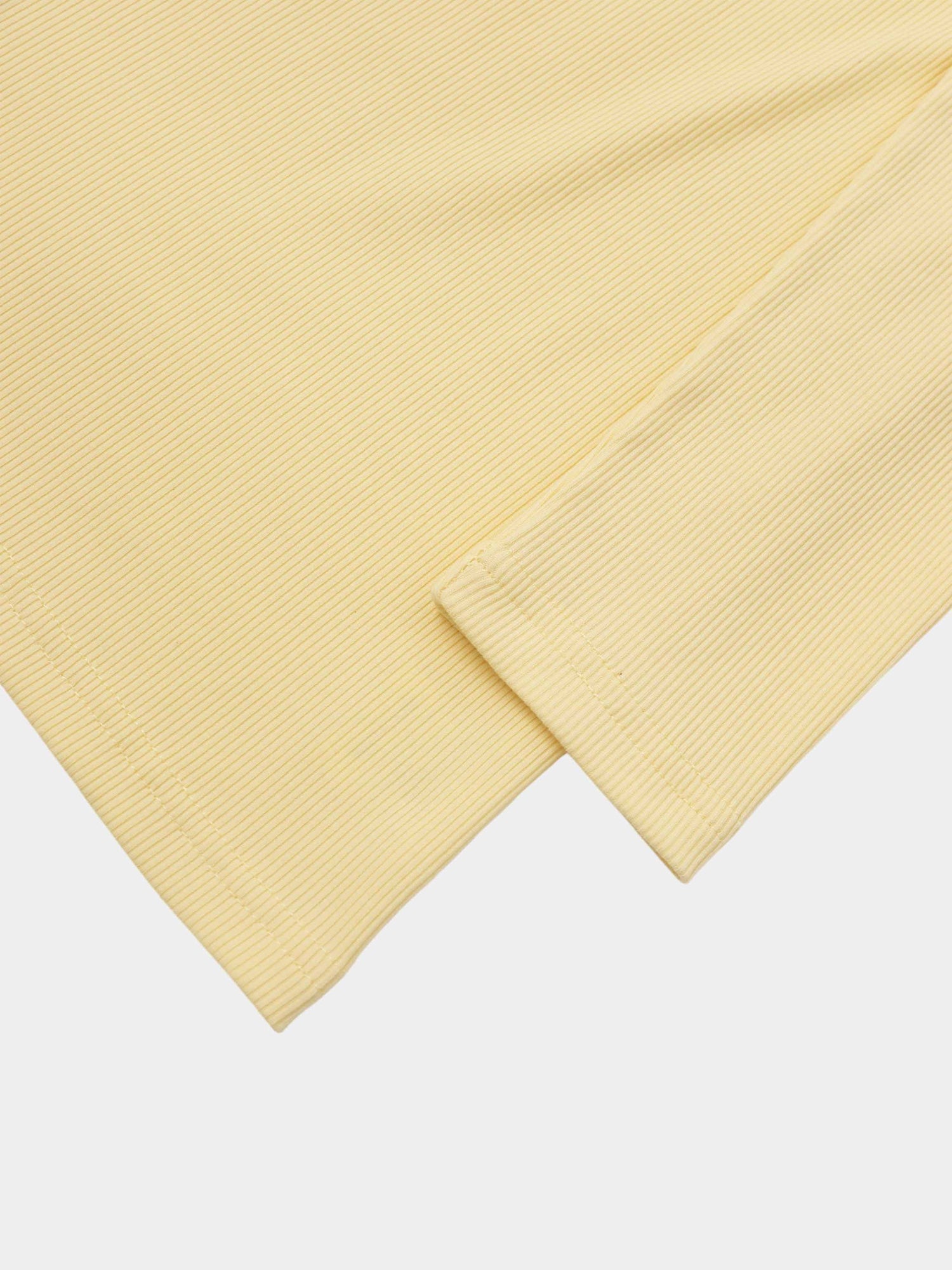 White Collar Polo-Butter Yellow