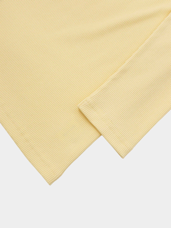White Collar Polo-Butter Yellow