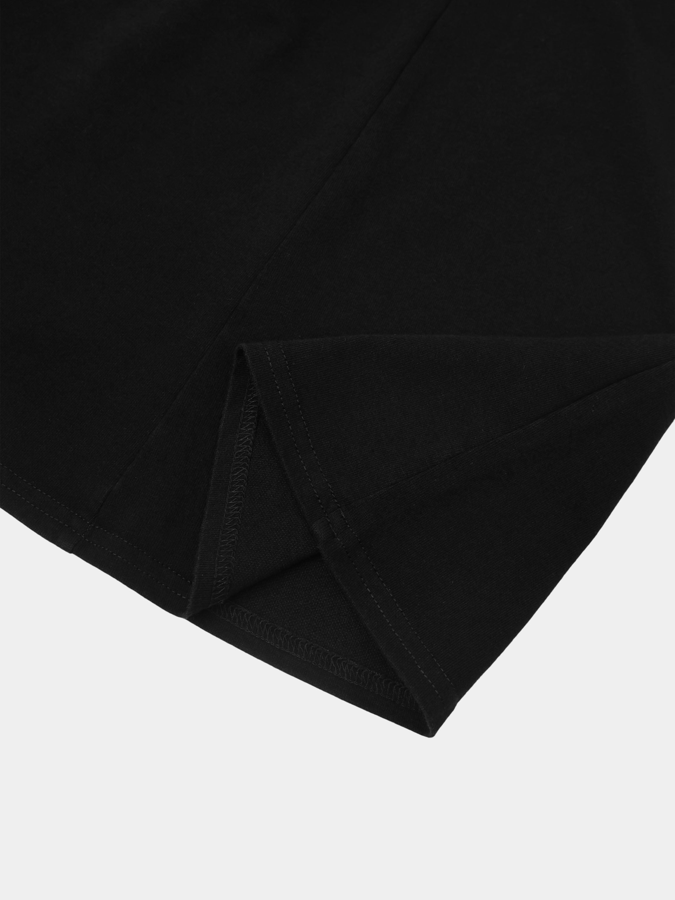 Paneled Flare Skirt 37"-Solid Black