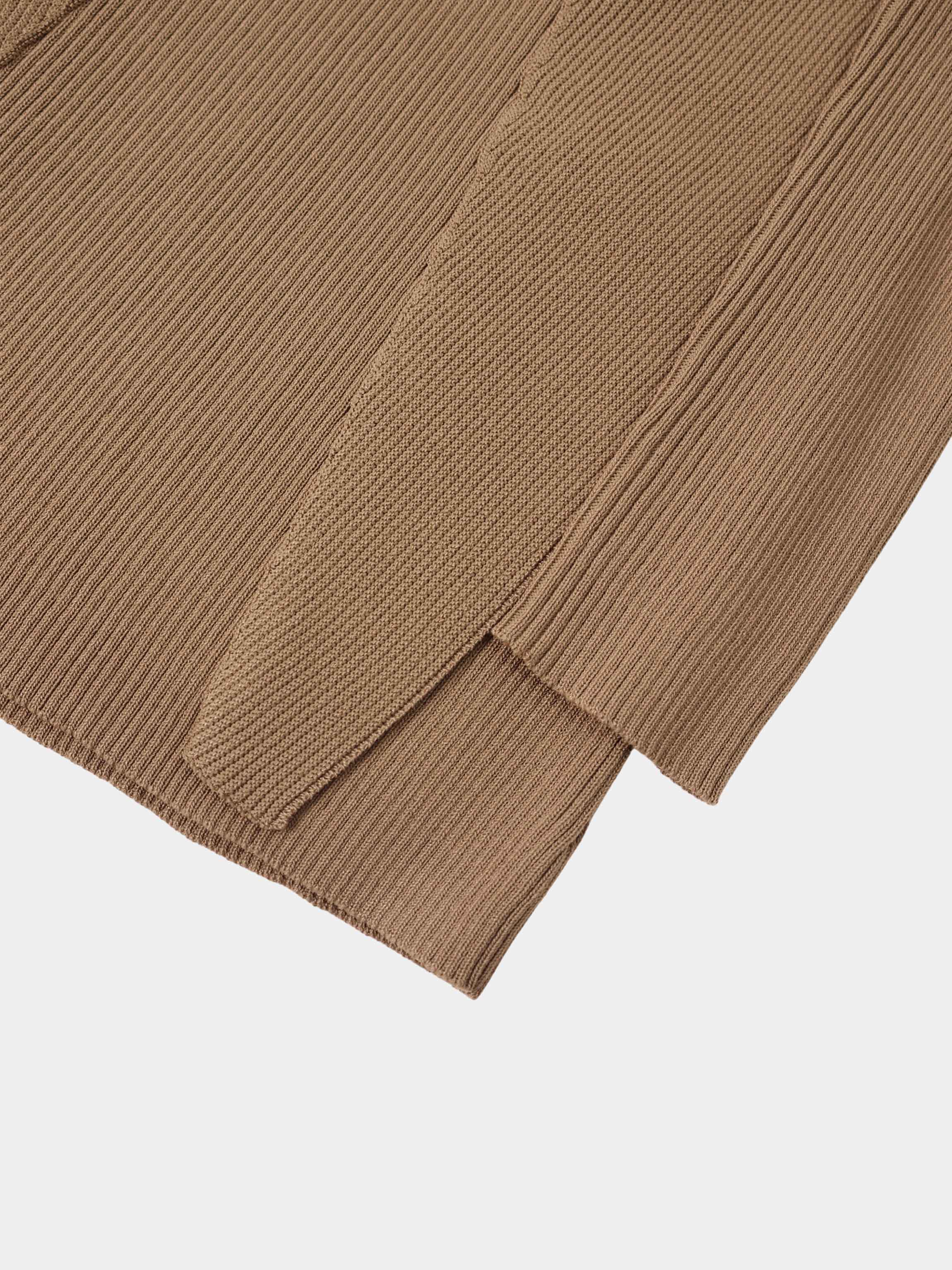 Side Ruffle Sweater - Latte