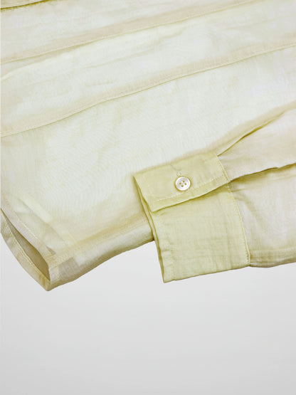High V Neck Blouse-Mint