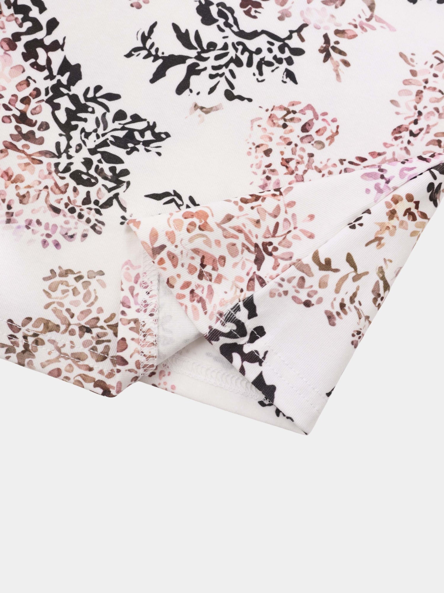 Basic Printed T-shirt-Floral Bunch