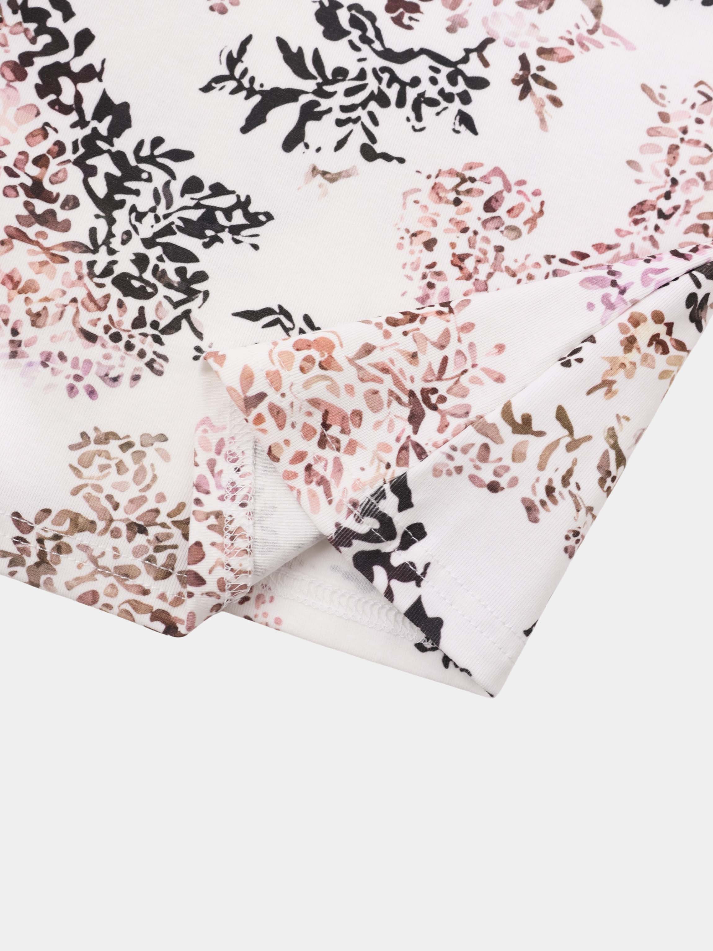Basic Printed T-shirt-Floral Bunch