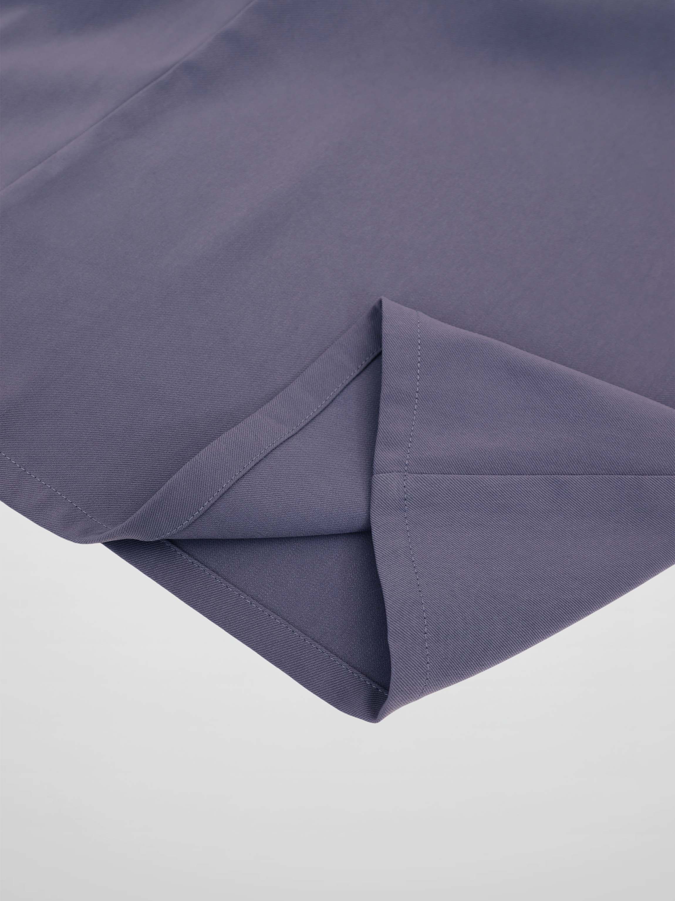 SIDE RUCHED SKIRT-BLUE