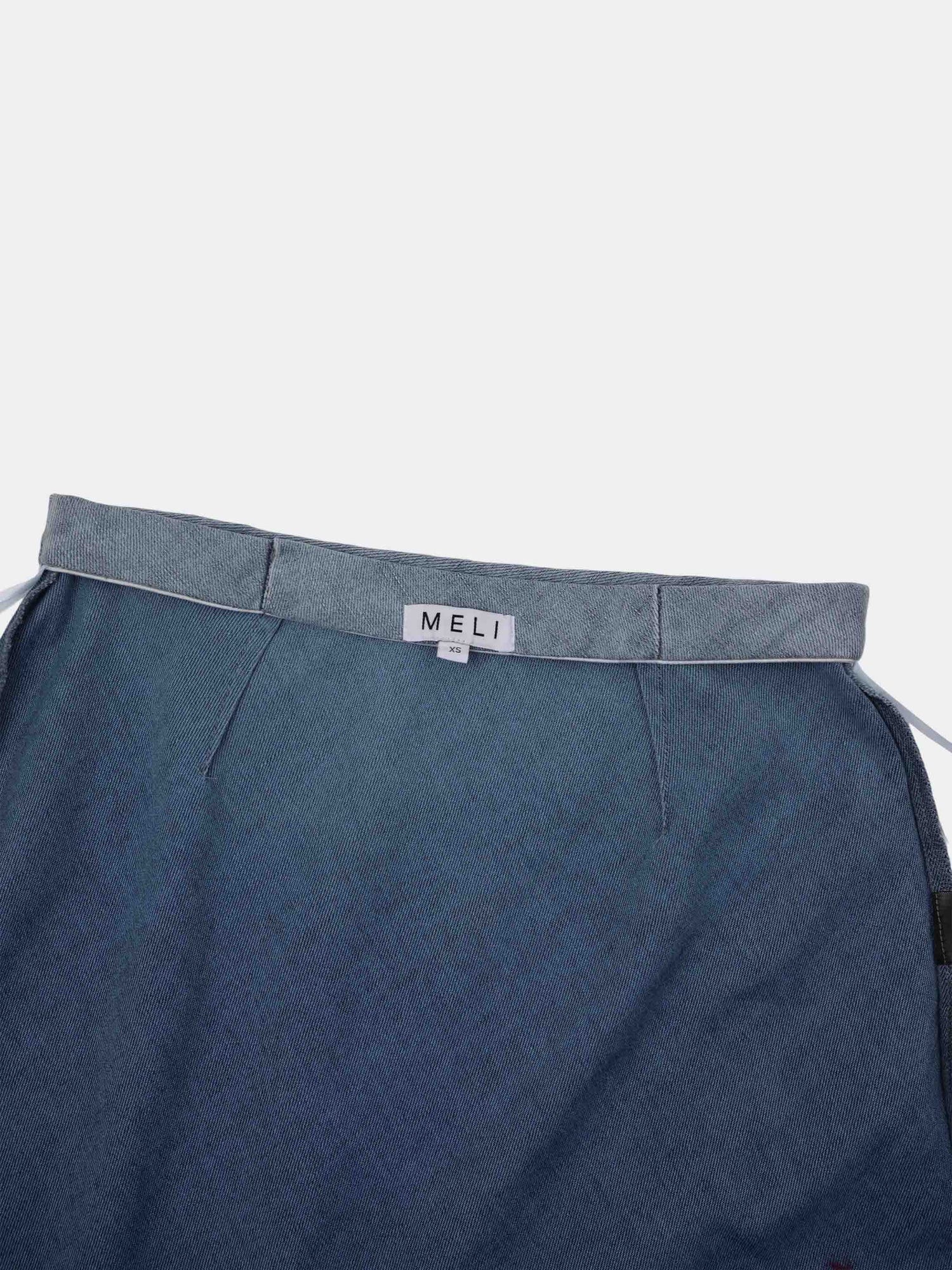 Classic Denim Skirt 37"-Light Blue