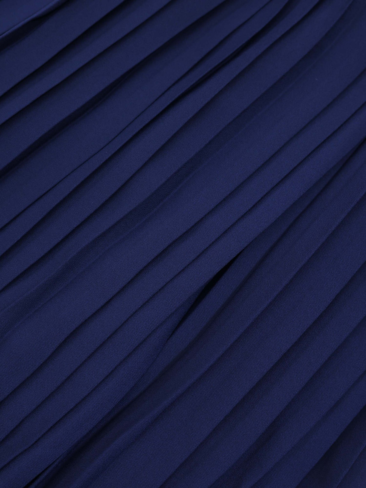Chiffon Drop Waist Pleat Skirt-Navy