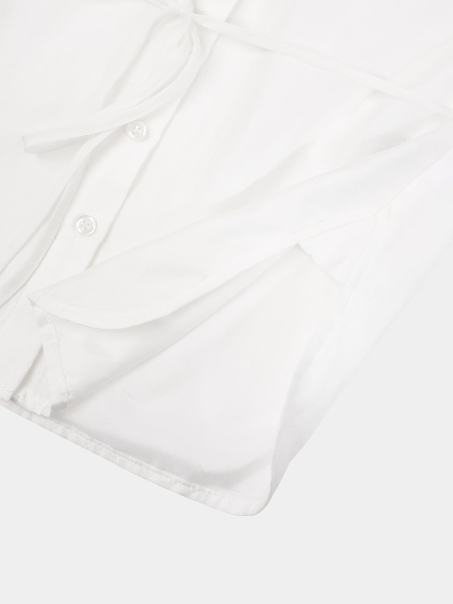 Tie Back Blouse-White