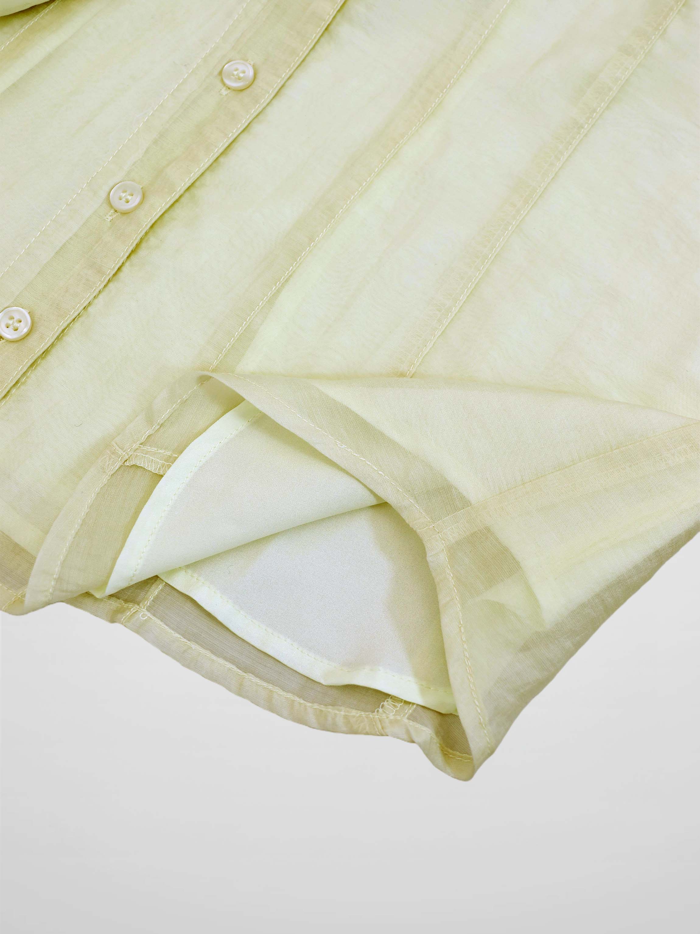 High V Neck Blouse-Mint