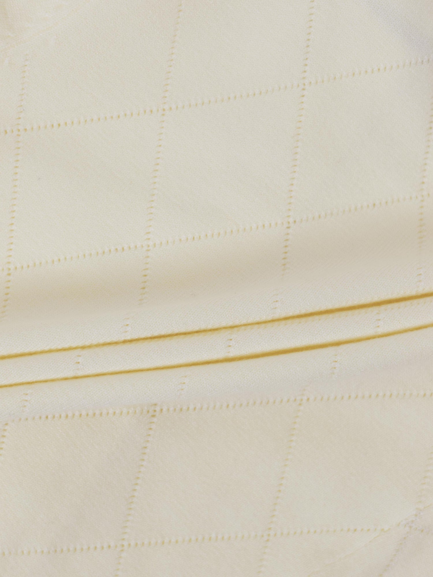 Velvet Detail Pointelle Crew Cardigan-Cream/Black