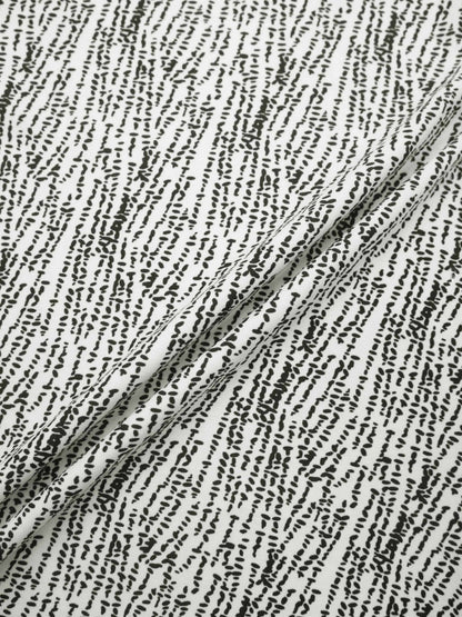 Basic Printed T-shirt-Black and White Speckled