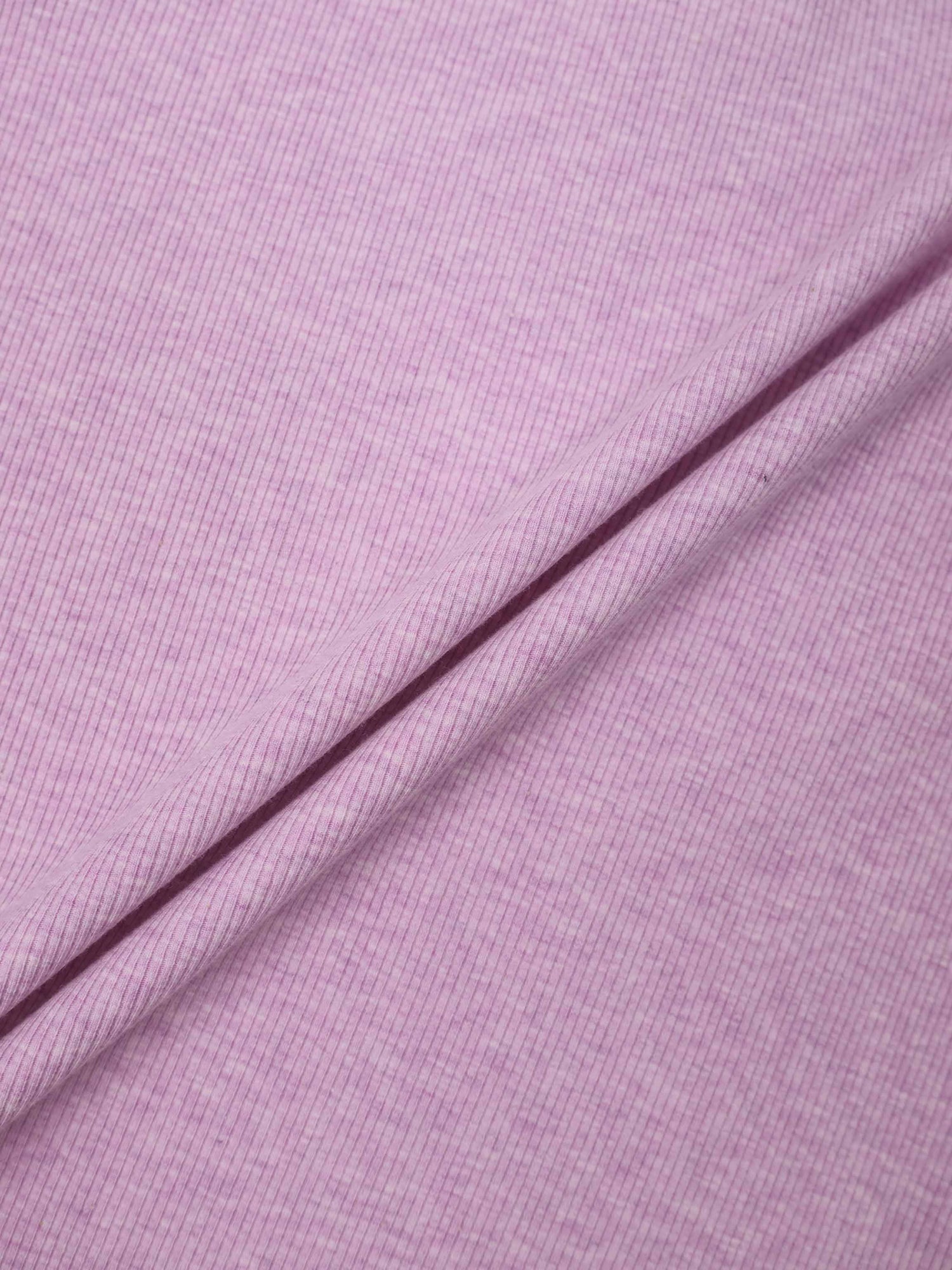 Heathered Collared Tee-Lavender