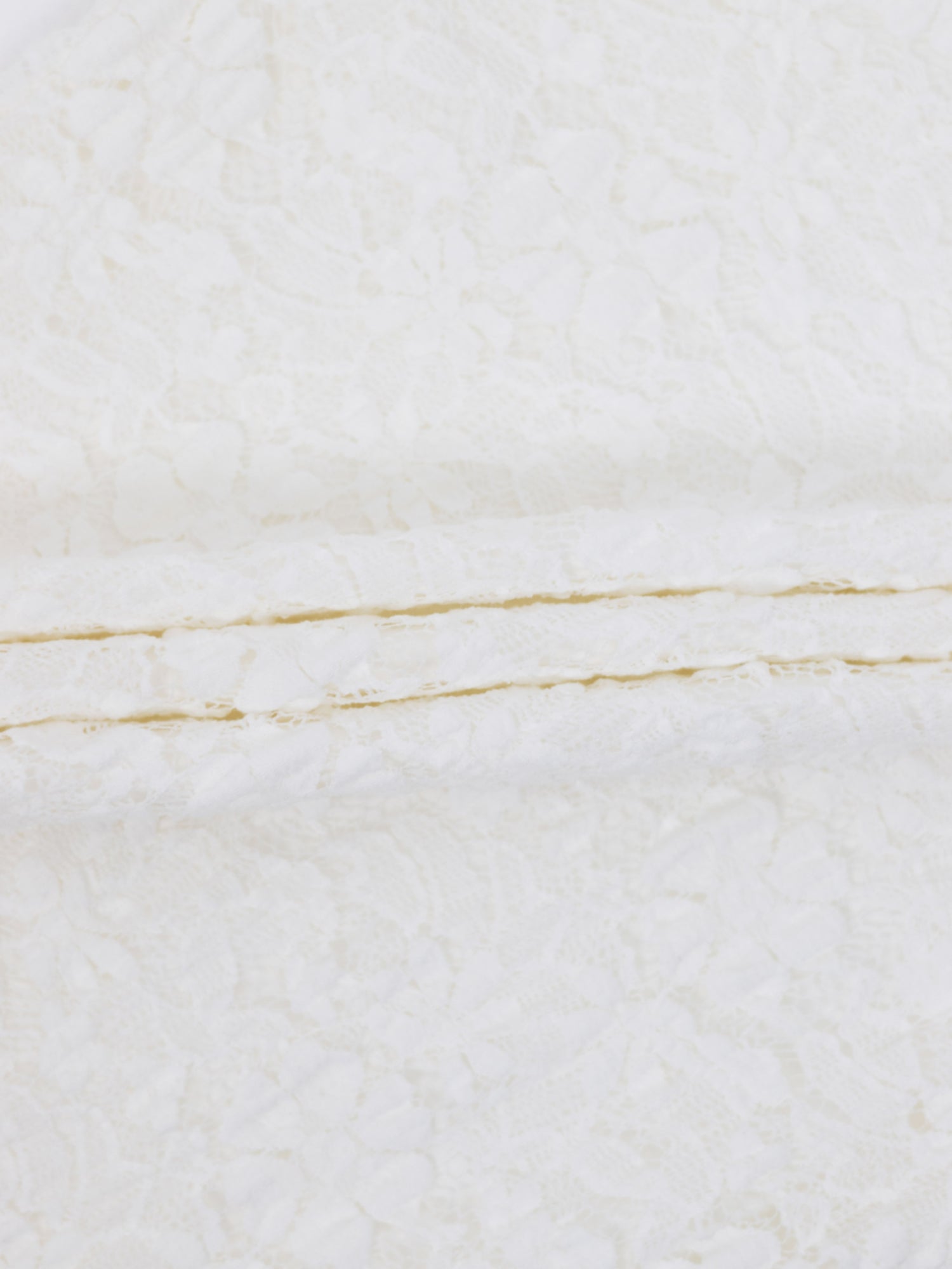 Lace Mock Neck Turtleneck-White