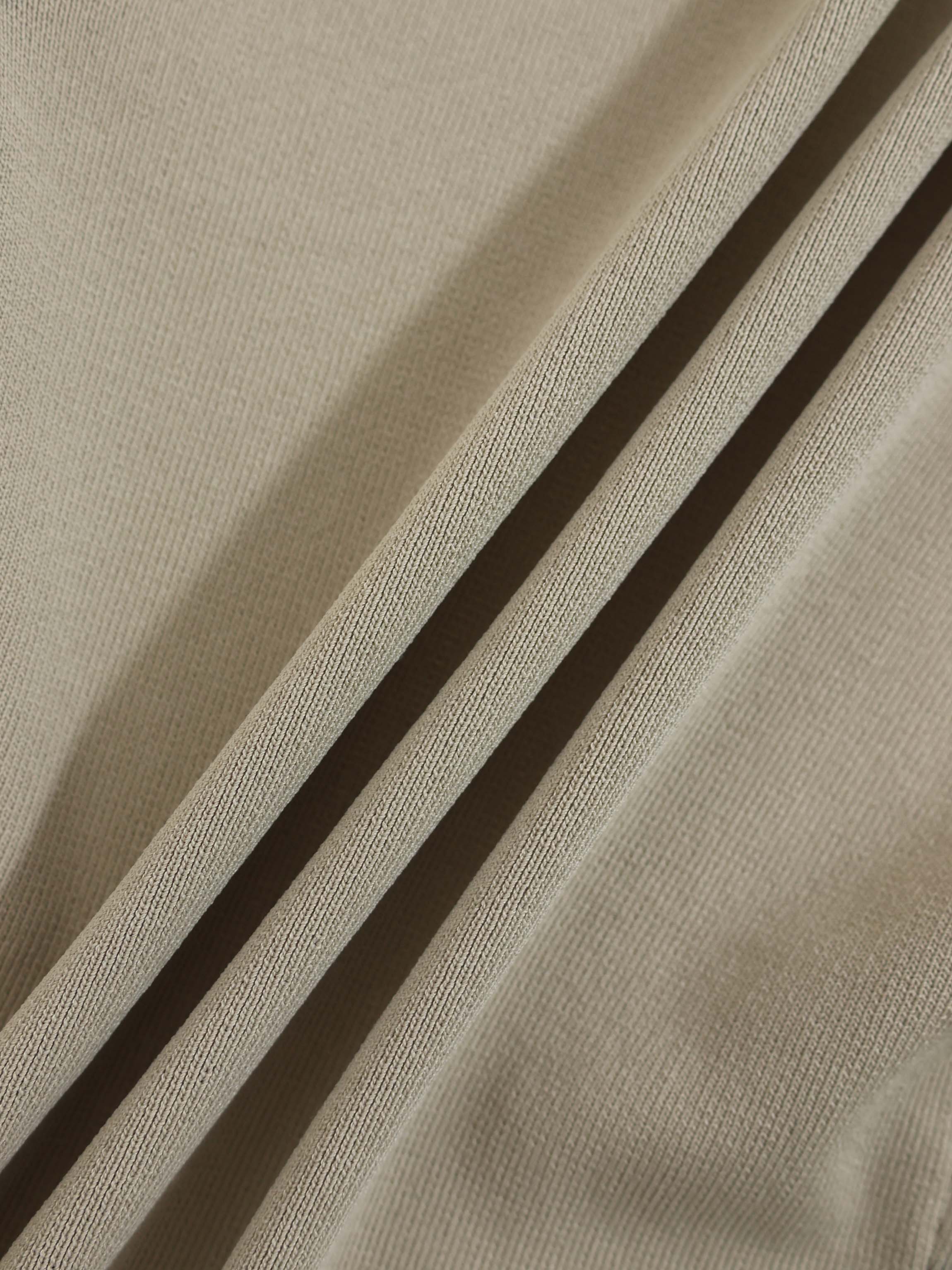 Gold Button Crop Cardigan-Latte