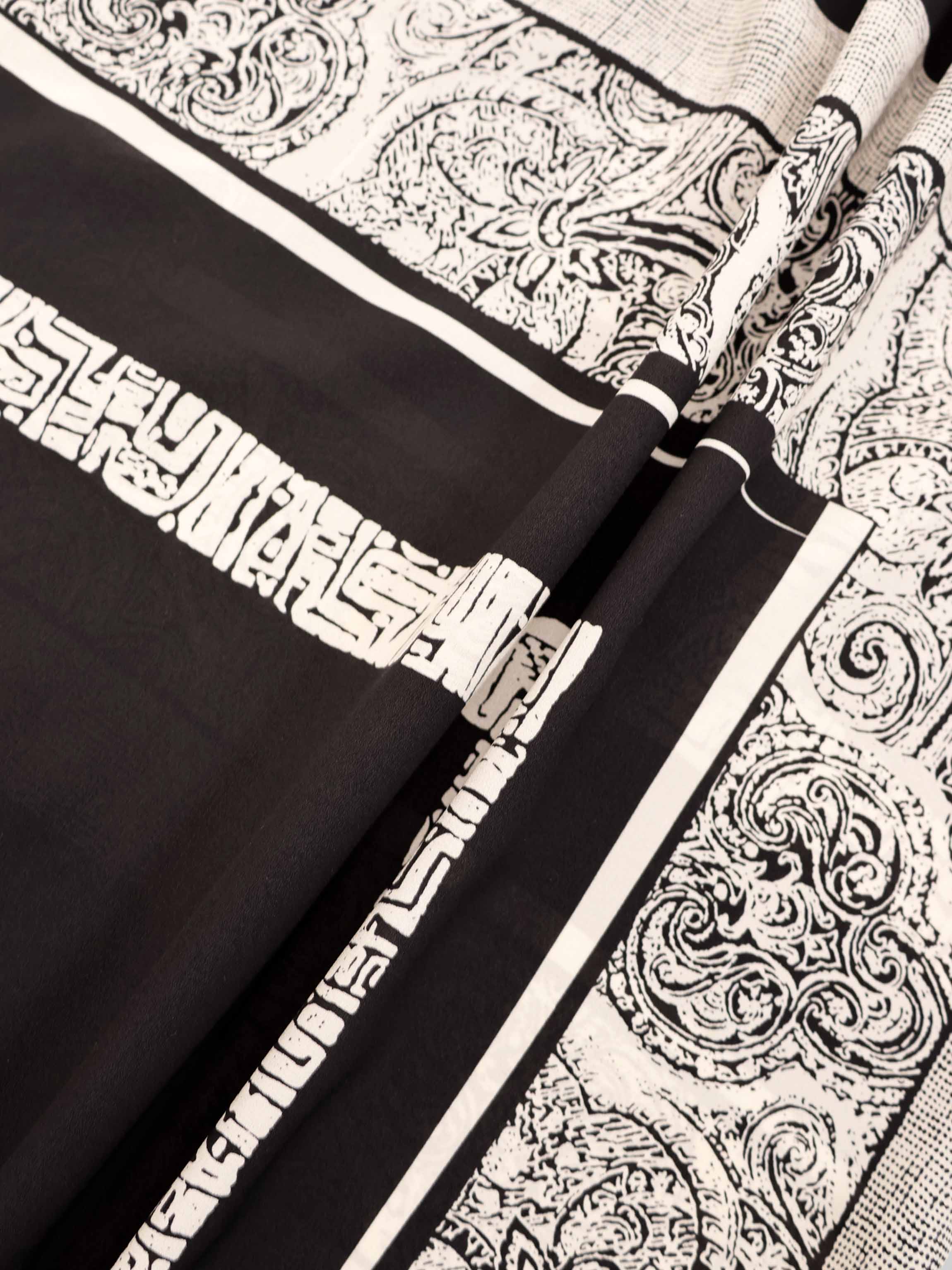 Button Down Collared Blouse-Mix Print