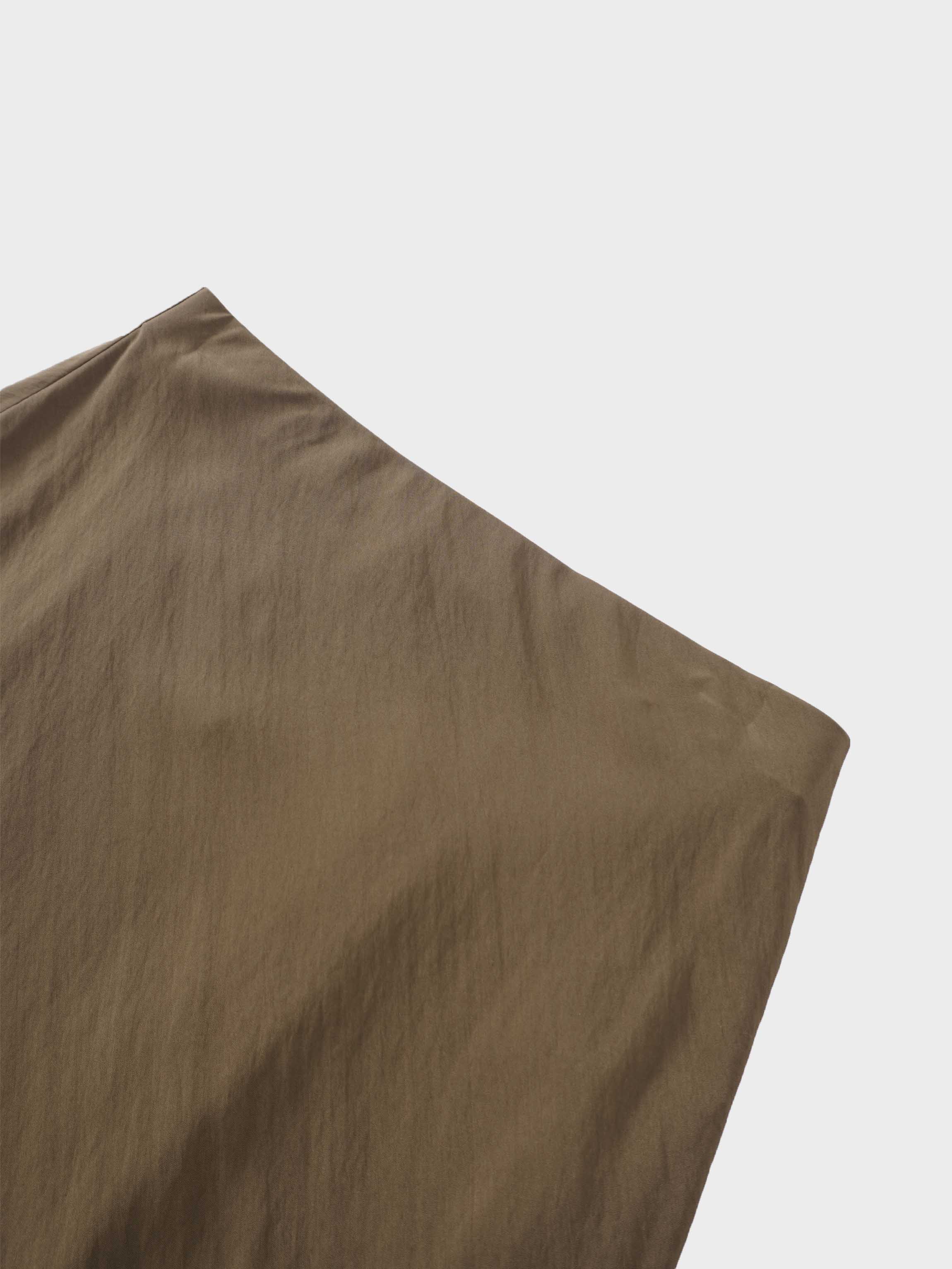 Crinkle  Skirt 37"-Brown