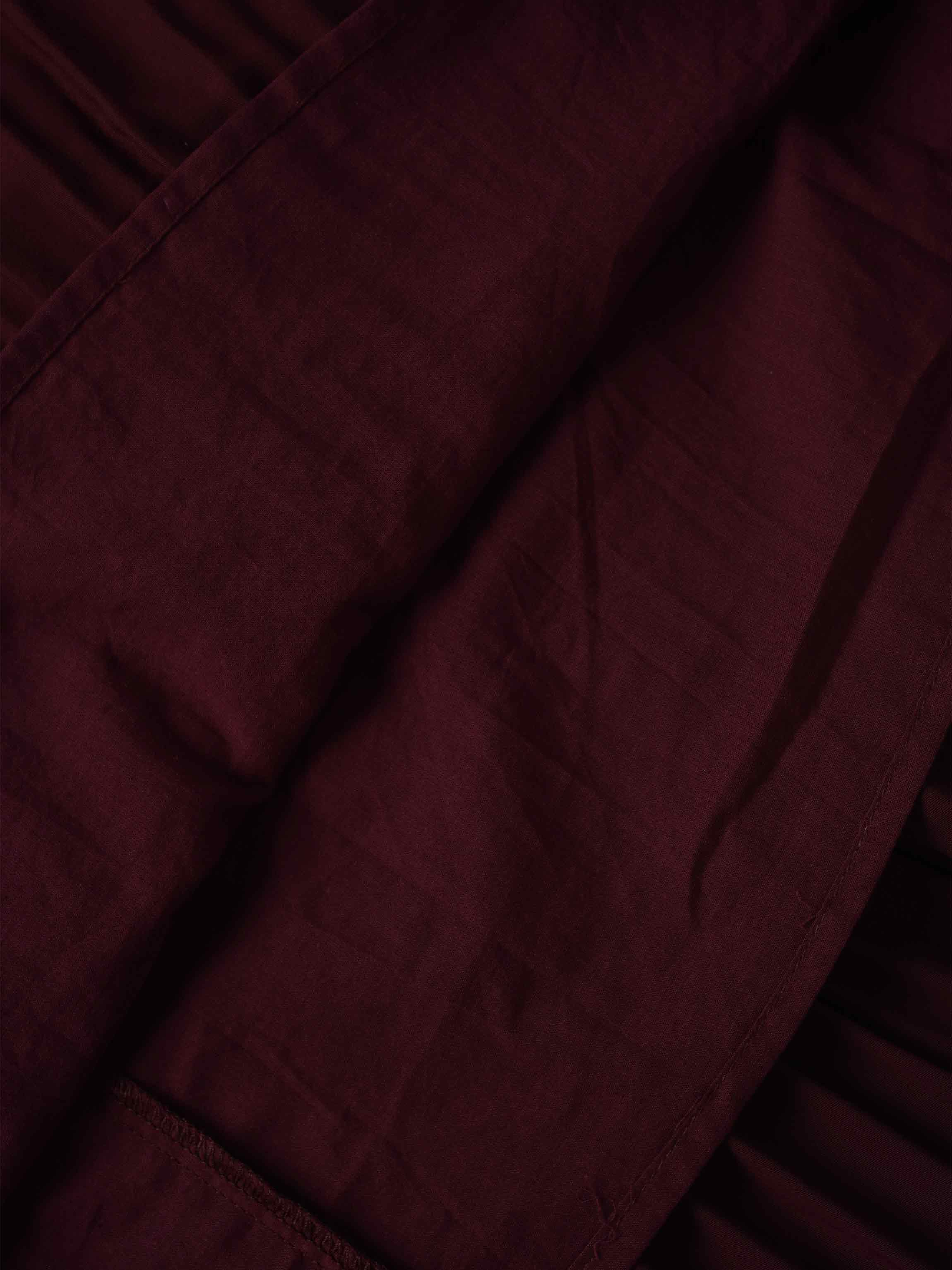 Pleated Layer Skirt 37&quot;-Burgundy