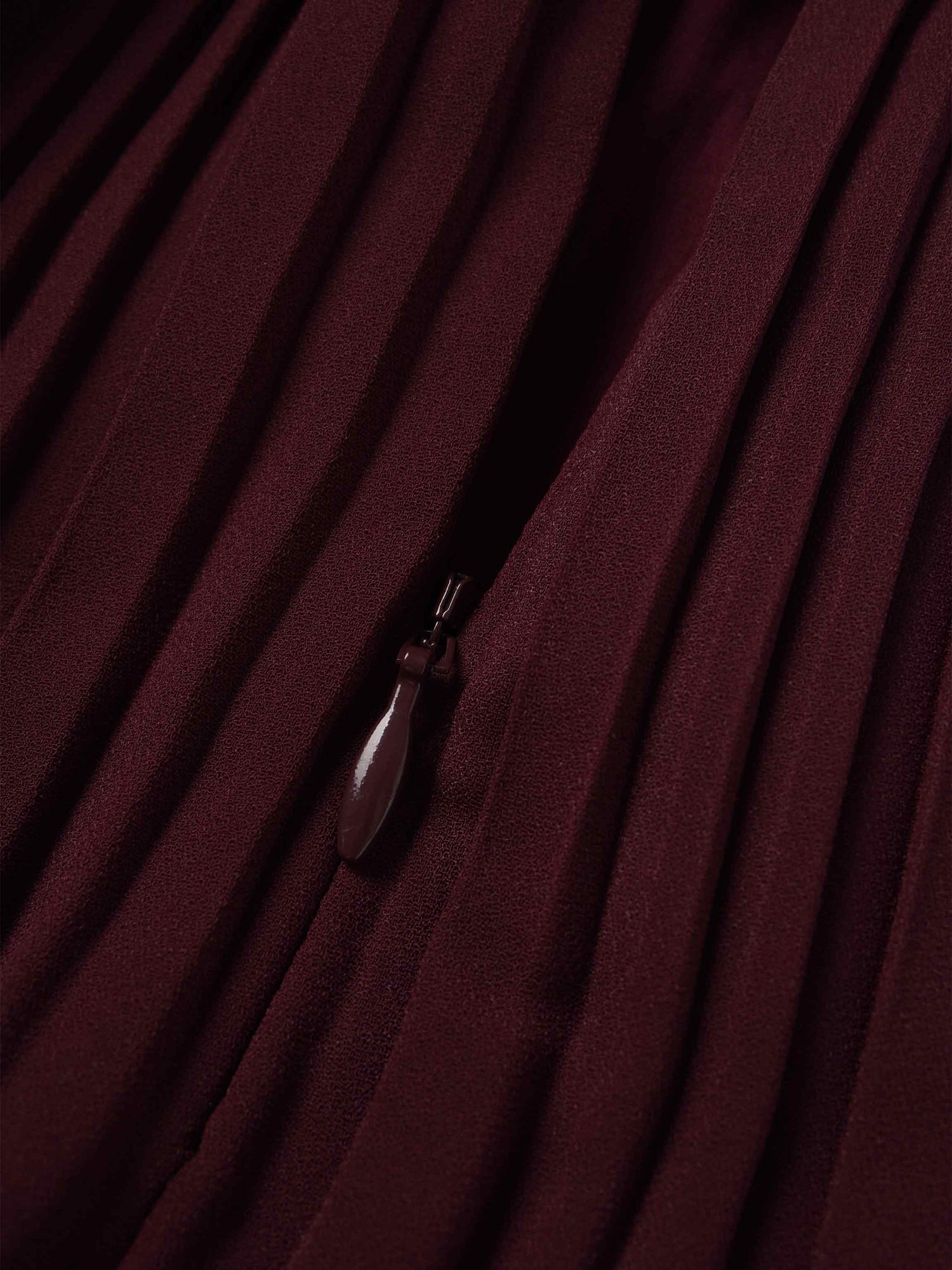 Pleated Layer Skirt 37&quot;-Burgundy